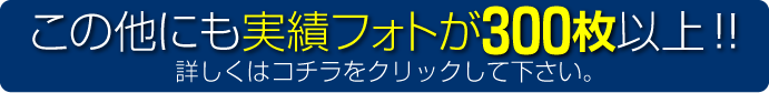 この他にも実績フォトが300枚以上!!詳しくはコチラをクリックしてください。